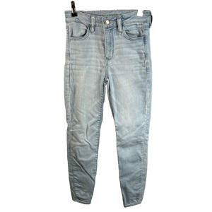 American Eagle Next Level Stretch Hi-Rise Jeggings‎ Women's Size 4 Light Blue